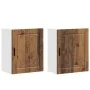 Armarios pared para cocina 2 uds Porto madera vieja de , Armarios de cocina - Ref: Foro24-854054, Precio: 107,61 €, Descuento: %