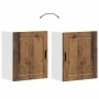 Armarios pared para cocina 2 uds Porto madera vieja de , Armarios de cocina - Ref: Foro24-854054, Precio: 107,61 €, Descuento: %