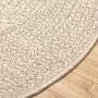 Alfombra ZIZUR aspecto yute interior/exterior crema Ø 120 cm de , Alfombras - Ref: Foro24-4010385, Precio: 54,76 €, Descuento: %