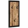 Perchero madera maciza de mango rugosa 40x2x80 cm de , Percheros para sombreros y abrigos - Ref: Foro24-4015939, Precio: 57,1...