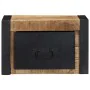 Mesitas de noche 2 piezas 40x35x25cm madera maciza rugosa mango de , Mesitas de noche - Ref: Foro24-4015947, Precio: 126,70 €...