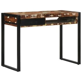 Escritorio madera maciza reciclada multicolor 100x50x75 cm de , Escritorios - Ref: Foro24-4015932, Precio: 160,37 €, Descuent...