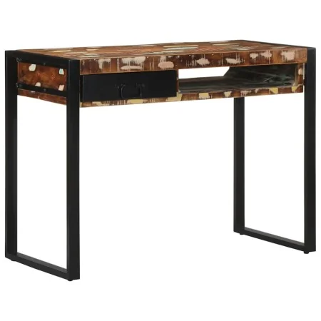 Escritorio madera maciza reciclada multicolor 100x50x75 cm de , Escritorios - Ref: Foro24-4015932, Precio: 160,37 €, Descuent...