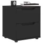 Mesilla de noche VISNES negra 45x40x50 cm madera de ingeniería de , Mesitas de noche - Ref: Foro24-4108281, Precio: 74,58 €, ...