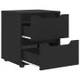 Mesilla de noche VISNES negra 45x40x50 cm madera de ingeniería de , Mesitas de noche - Ref: Foro24-4108281, Precio: 74,58 €, ...