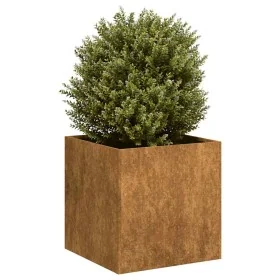 Jardinera oxidada 40x40x40 cm acero corten de , Maceteros y jardineras - Ref: Foro24-860667, Precio: 54,57 €, Descuento: %