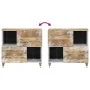 Aparador de madera maciza de mango 80x33,5x75 cm de , Almacenamiento para CD y DVD - Ref: Foro24-4018691, Precio: 85,38 €, De...