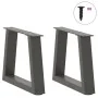Patas para mesa comedor forma V 2 uds antracita 30x(30-31,3) cm de , Patas para mesas - Ref: Foro24-4012522, Precio: 43,48 €,...