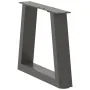 Patas para mesa comedor forma V 2 uds antracita 30x(30-31,3) cm de , Patas para mesas - Ref: Foro24-4012522, Precio: 43,48 €,...