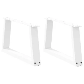 Patas para mesa de comedor forma V 2 uds blanco 50x(30-31,3) cm by , Table legs - Ref: Foro24-4012529, Price: 56,71 €, Discou...