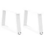 Patas para mesa de comedor forma V 2 uds blanco 50x(30-31,3) cm de , Patas para mesas - Ref: Foro24-4012529, Precio: 56,71 €,...