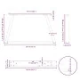 Patas para mesa de comedor forma V 2 uds blanco 50x(30-31,3) cm de , Patas para mesas - Ref: Foro24-4012529, Precio: 56,71 €,...