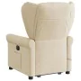 Silla de masaje reclinable de pie de tela color crema de , Sillones - Ref: Foro24-3303392, Precio: 313,56 €, Descuento: %