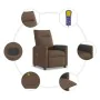 Sillón reclinable con masaje de tela marrón de , Sillones - Ref: Foro24-4104835, Precio: 204,01 €, Descuento: %