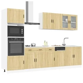 Mueble cocina Kalmar roble sonoma 7 pzas madera contrachapada de , Armarios de cocina - Ref: Foro24-3314754, Precio: 601,73 €...