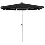 Sombrilla de jardín con palo negro 210x140 cm de vidaXL, Sombrillas - Ref: Foro24-315549, Precio: 44,89 €, Descuento: %