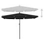 Sombrilla de jardín con palo negro 210x140 cm de vidaXL, Sombrillas - Ref: Foro24-315549, Precio: 44,89 €, Descuento: %
