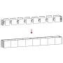 Jardinera 360x40x40 cm de acero galvanizado de , Maceteros y jardineras - Ref: Foro24-860701, Precio: 147,95 €, Descuento: %