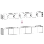 Jardinera de acero laminado en frío blanco 280x40x40 cm de , Maceteros y jardineras - Ref: Foro24-860690, Precio: 191,97 €, D...