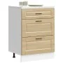 Mueble bajo de cocina porto roble sonoma madera reconstituida de , Armarios de cocina - Ref: Foro24-854262, Precio: 105,39 €,...