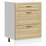 Mueble bajo de cocina porto roble sonoma madera reconstituida de , Armarios de cocina - Ref: Foro24-854262, Precio: 105,39 €,...
