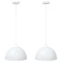 Lámparas colgantes 2 uds regulable en altura E27 blanco Ø 30 cm by , Lamps - Ref: Foro24-4103452, Price: 50,69 €, Discount: %