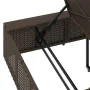 Tumbona con cojín flotante ratán sintético marrón by , Loungers - Ref: Foro24-4104208, Price: 244,08 €, Discount: %