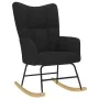 Silla mecedora de tela negro de , Mecedoras - Ref: Foro24-4016791, Precio: 118,25 €, Descuento: %