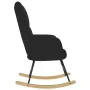 Silla mecedora de tela negro de , Mecedoras - Ref: Foro24-4016791, Precio: 118,25 €, Descuento: %