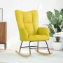 Silla mecedora de tela amarillo clara de , Mecedoras - Ref: Foro24-4016798, Precio: 118,34 €, Descuento: %