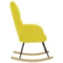 Silla mecedora de tela amarillo clara de , Mecedoras - Ref: Foro24-4016798, Precio: 118,34 €, Descuento: %