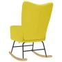 Silla mecedora de tela amarillo clara de , Mecedoras - Ref: Foro24-4016798, Precio: 118,34 €, Descuento: %