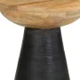 Mesa auxiliar madera maciza de mango negra Ø37x45 cm de , Mesas auxiliares - Ref: Foro24-4017537, Precio: 98,09 €, Descuento: %