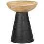 Mesa auxiliar madera maciza de mango negra Ø37x45 cm de , Mesas auxiliares - Ref: Foro24-4017537, Precio: 98,09 €, Descuento: %