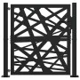 Puerta de jardín de acero negra diseño luminoso 105x106 cm de , Puertas de jardín - Ref: Foro24-4100949, Precio: 214,22 €, De...
