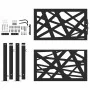 Puerta de jardín de acero negra diseño luminoso 105x106 cm de , Puertas de jardín - Ref: Foro24-4100949, Precio: 214,22 €, De...