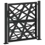 Puerta de jardín de acero negra diseño luminoso 105x106 cm de , Puertas de jardín - Ref: Foro24-4100949, Precio: 214,22 €, De...