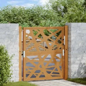 Puerta de jardín de acero desgastado diseño ligero 105x105 cm von , Gartentore - Ref: Foro24-4100954, Preis: 163,56 €, Rabatt: %