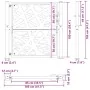 Puerta de jardín de acero desgastado diseño ligero 105x105 cm de , Puertas de jardín - Ref: Foro24-4100954, Precio: 163,56 €,...