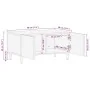 Mesa de centro de madera maciza de mango gris claro 80x50x40 cm by , Coffee table - Ref: Foro24-4017797, Price: 110,57 €, Dis...