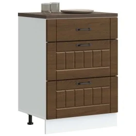 Mueble bajo de cocina Lucca roble marrón de , Armarios de cocina - Ref: Foro24-854276, Precio: 108,50 €, Descuento: %