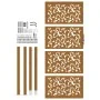 Puerta de jardín diseño de hojas de acero desgastado 105x205 cm von , Gartentore - Ref: Foro24-4100968, Preis: 271,74 €, Raba...