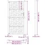 Puerta de jardín diseño de hojas de acero desgastado 105x205 cm von , Gartentore - Ref: Foro24-4100968, Preis: 271,74 €, Raba...