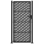 Puerta de jardín diseño en cruz de acero negra 105x205 cm de , Puertas de jardín - Ref: Foro24-4101003, Precio: 275,76 €, Des...