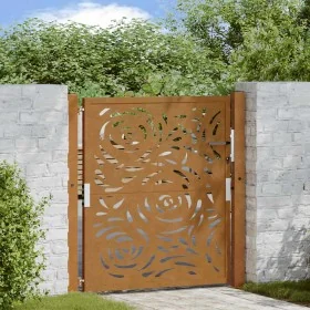 Puerta de jardín diseño llama acero desgastado 105x105 cm von , Gartentore - Ref: Foro24-4100994, Preis: 165,69 €, Rabatt: %