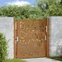 Puerta de jardín diseño llama acero desgastado 105x105 cm de , Puertas de jardín - Ref: Foro24-4100994, Precio: 165,69 €, Des...
