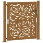 Puerta de jardín diseño llama acero desgastado 105x105 cm de , Puertas de jardín - Ref: Foro24-4100994, Precio: 165,69 €, Des...