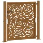 Puerta de jardín diseño llama acero desgastado 105x105 cm de , Puertas de jardín - Ref: Foro24-4100994, Precio: 165,69 €, Des...
