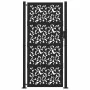 Puerta de jardín de diseño de hojas de acero negra 105x205 cm de , Puertas de jardín - Ref: Foro24-4100963, Precio: 274,16 €,...