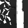 Puerta de jardín de diseño de hojas de acero negra 105x205 cm de , Puertas de jardín - Ref: Foro24-4100963, Precio: 274,16 €,...